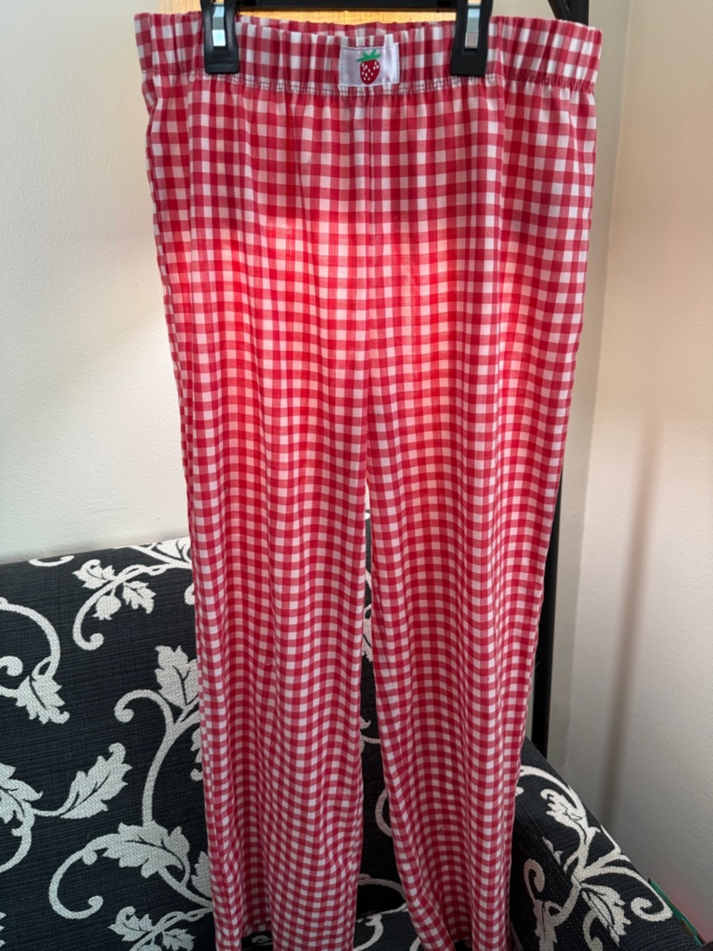 art class Red and White Gingham Sleepwear Pants
